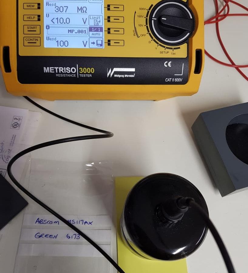 ABSCOM® MS117AX Green 6173 Electrostatic Properties Measurement